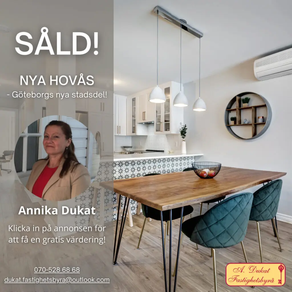 Lägenhet i Nya Hovås såld